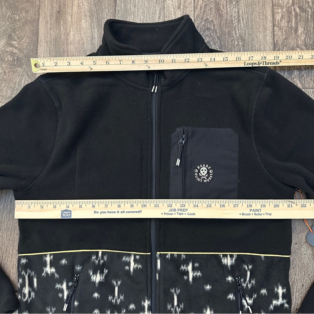Mens Roark Zip Up Soft Fleece Jacket Sweater Men’s Size M black - Picture 5 of 10
